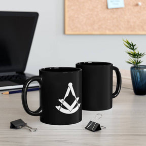 Past Master Blue Lodge Mug - 11oz Black - Bricks Masons