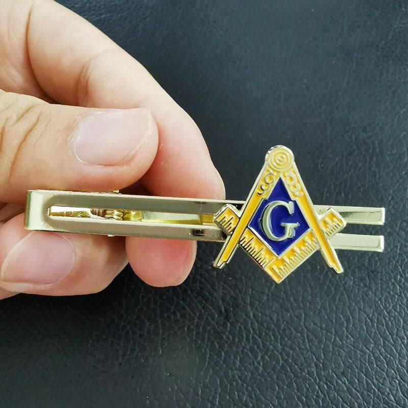 Master Mason Blue Lodge Tie Clip - Square & Compass