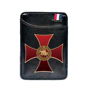 Knights Templar Commandery Wallet - Black & Brown