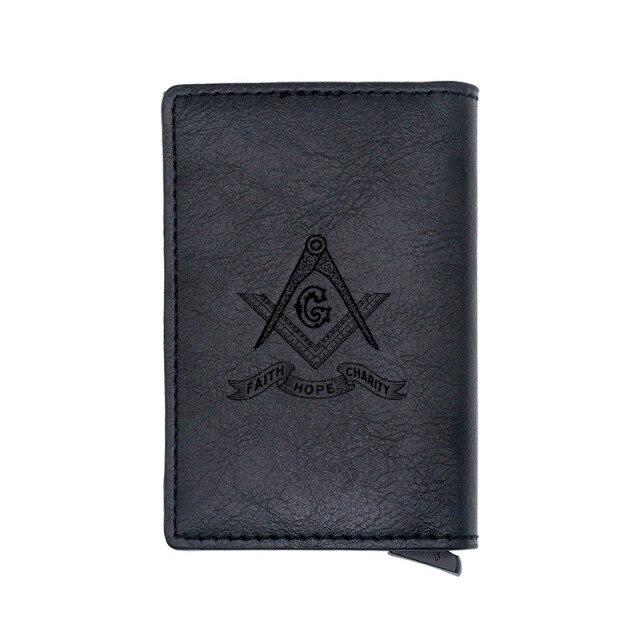 Master Mason Blue Lodge Wallet - With Credit Card Holder (4 colors)