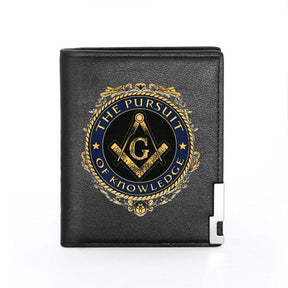 Master Mason Blue Lodge Wallet - Compass And Square G and Credit Card Holder (20 variants)