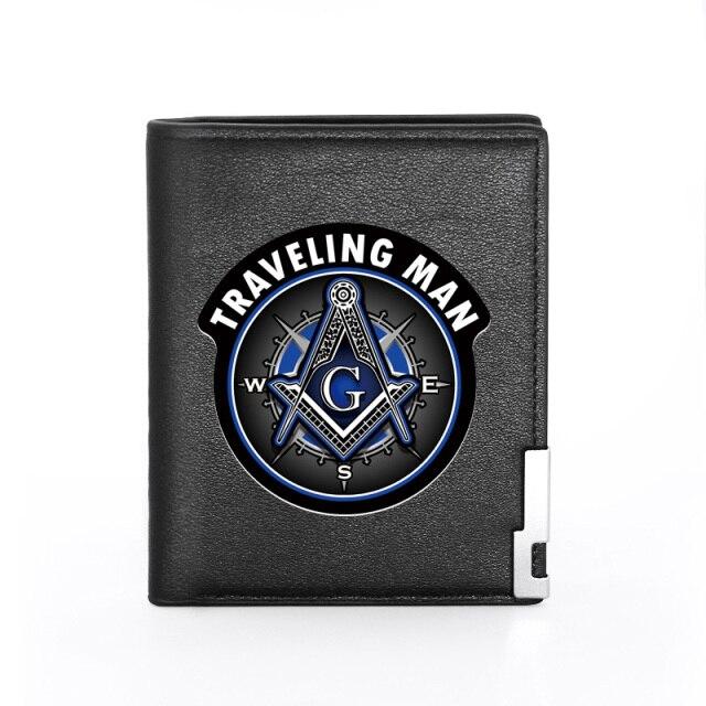 Master Mason Blue Lodge Wallet - Compass And Square G and Credit Card Holder (20 variants)