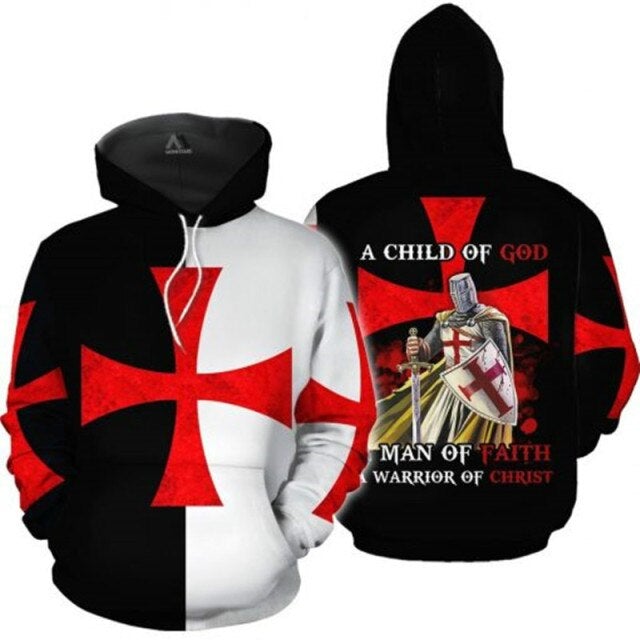 Knights Templar Commandery Hoodie - Medieval - Bricks Masons