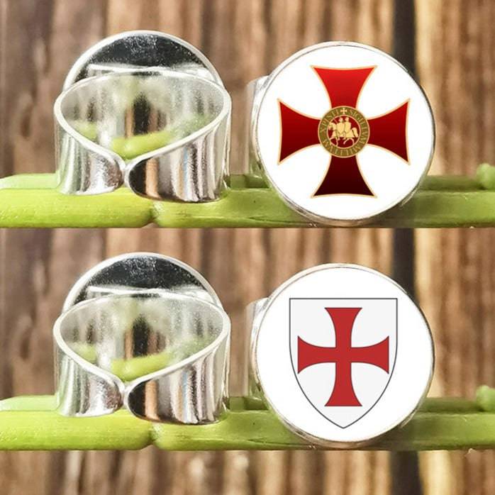 Knights Templar Commandery Ring - Vintage with Red Cross Crusader (Multiple variants)