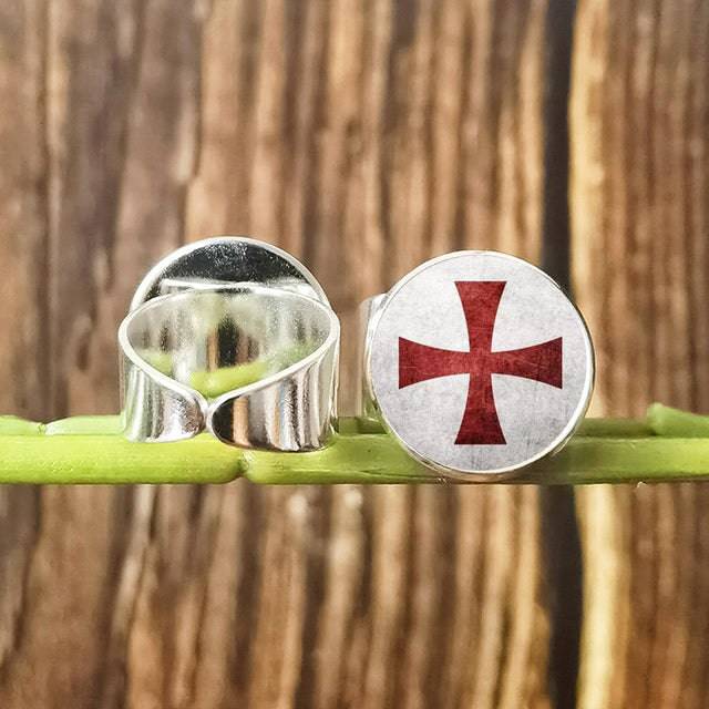 Knights Templar Commandery Ring - Vintage with Red Cross Crusader (Multiple variants)