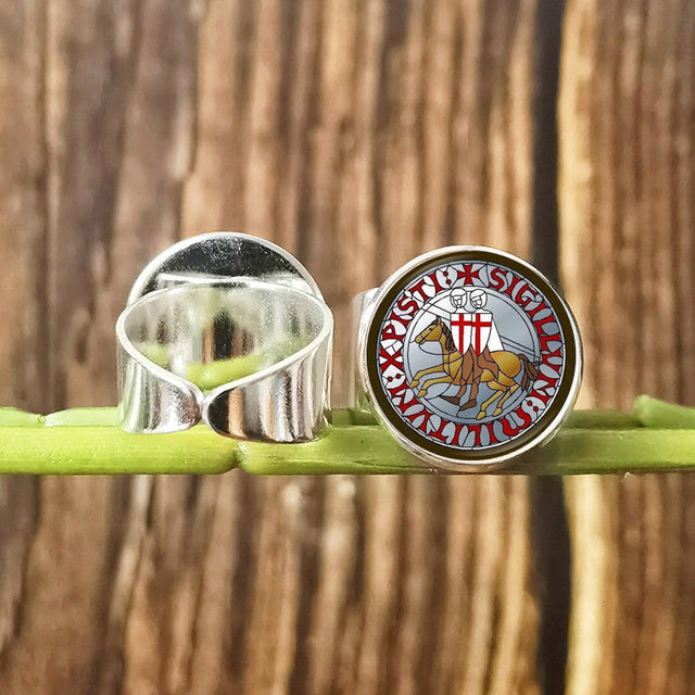 Knights Templar Commandery Ring - Vintage with Red Cross Crusader (Multiple variants)