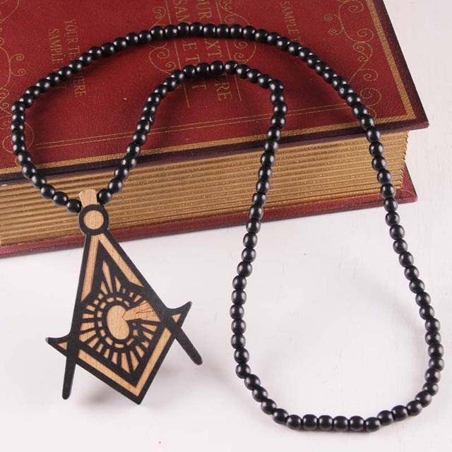 Master Mason Blue Lodge Necklace - Wooden Multiple Colors