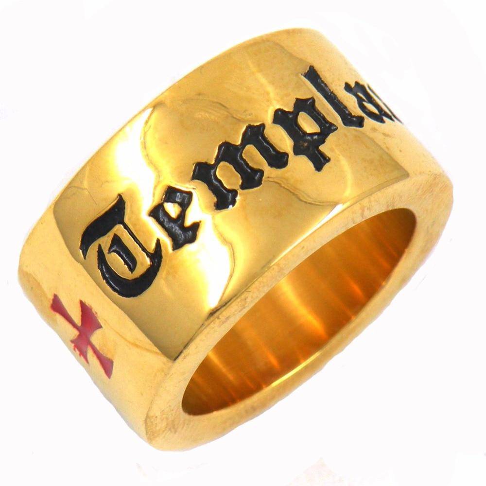 Knights Templar Commandery Ring - Cross Golden