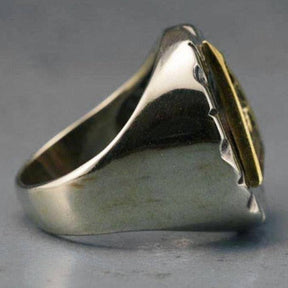 Eye Of Providence Ring - Stainless Steel Silver & Gold