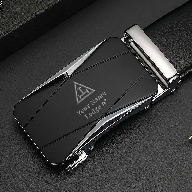 Royal Arch Chapter Belt - Black Leather - Bricks Masons