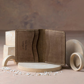 Royal Arch Chapter Wallet - Handmade Leather - Bricks Masons