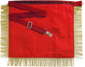 Past High Priest Royal Arch Chapter Apron - Red with Gold Wreath