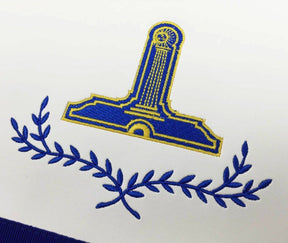 Senior Warden Blue Lodge Apron - Royal Blue - Bricks Masons
