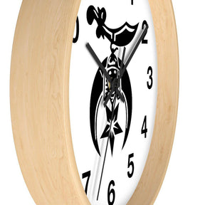 Shriners Clock - Wooden Frame - Bricks Masons