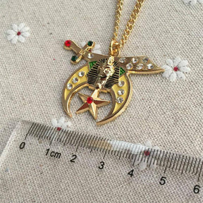 Shriners Necklace - Yellow - Bricks Masons