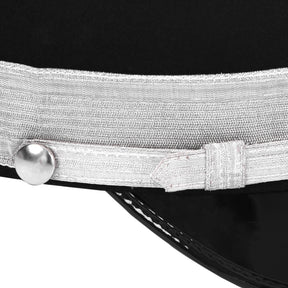Sir Knight Knights Templar Fatigue Cap - Silver Metal & Braid