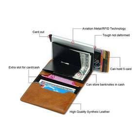 Widows Sons Wallet - Skull and Bones Card Holder Leather (4 colors) - Bricks Masons