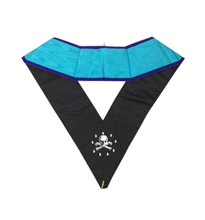 Worshipful Master Memphis Misraim Collar - Handmade Embroidery - Bricks Masons