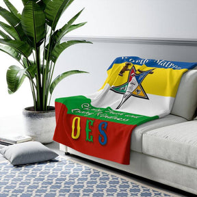 Worthy Matron OES Blanket - Ultra Soft Flannel - Bricks Masons
