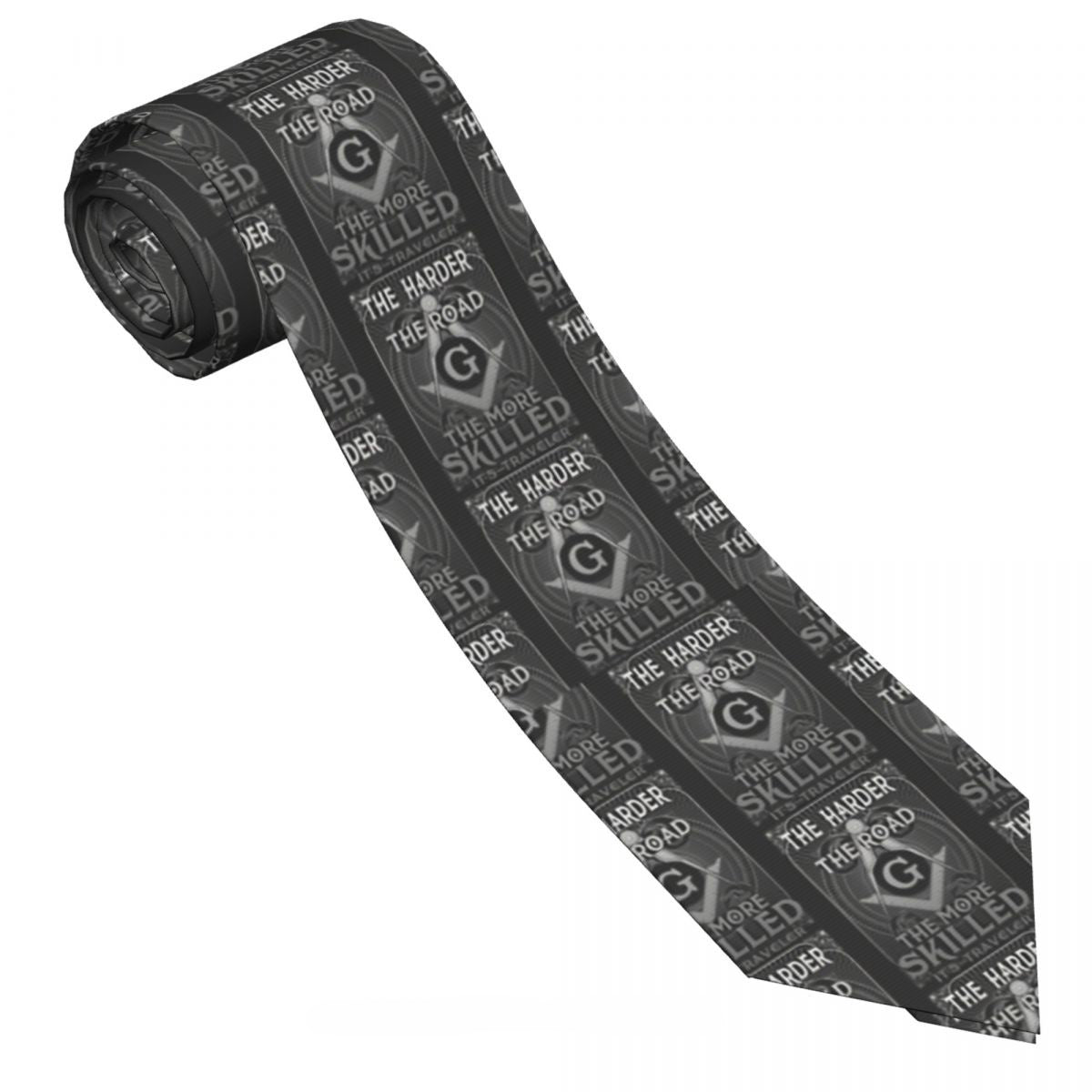 Master Mason Blue Lodge Necktie - Gray - Bricks Masons