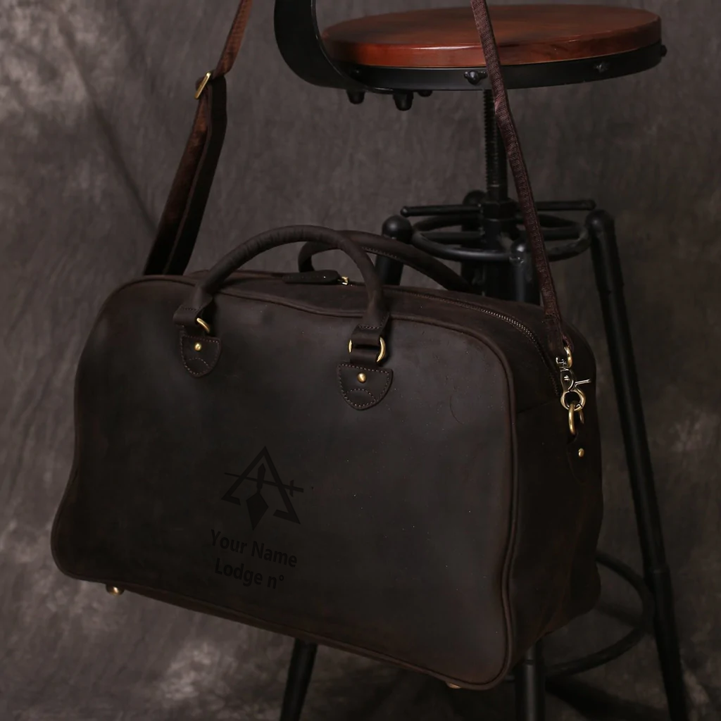 Council Travel Bag - (Dark Brown/Camel) - Bricks Masons