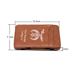 Shriners Wallet - Black & Brown - Bricks Masons