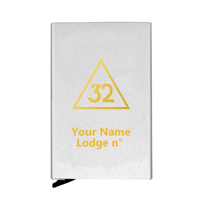 32nd Degree Scottish Rite Credit Card Holder - Various Colors - Bricks Masons