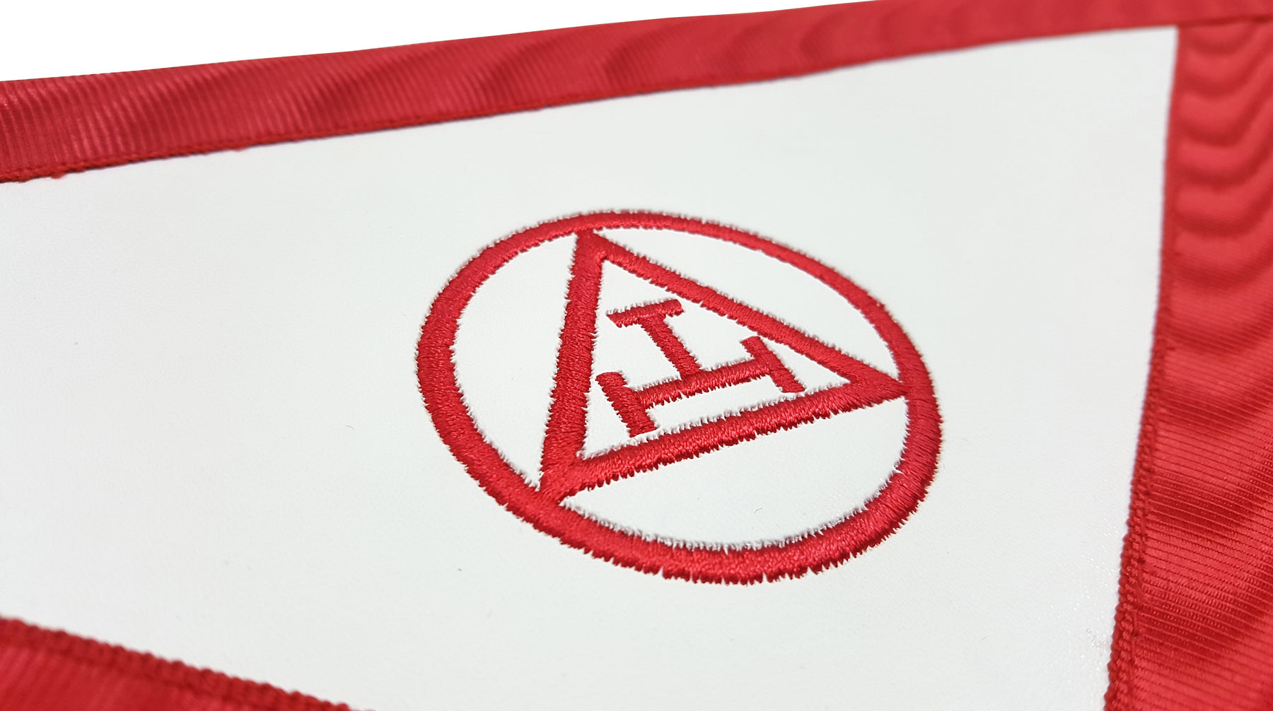 King Royal Arch Chapter Apron - Red Machine Embroidery - Bricks Masons