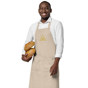 33rd Degree Scottish Rite Kitchen Apron - Various Organic Cotton Colors - Bricks Masons