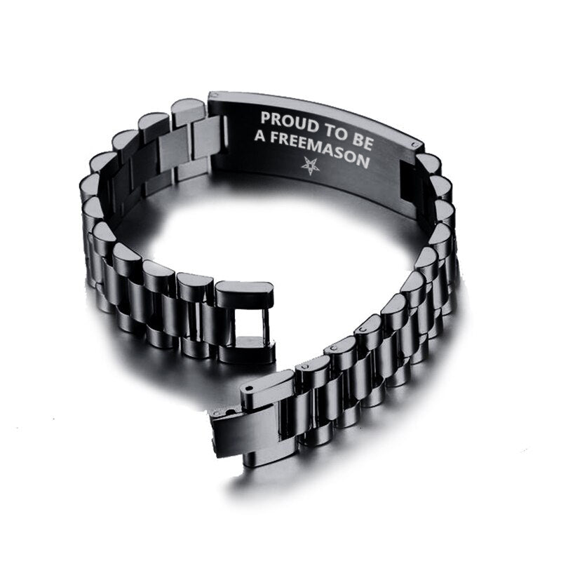 OES Bracelet - Stainless Steel - Bricks Masons