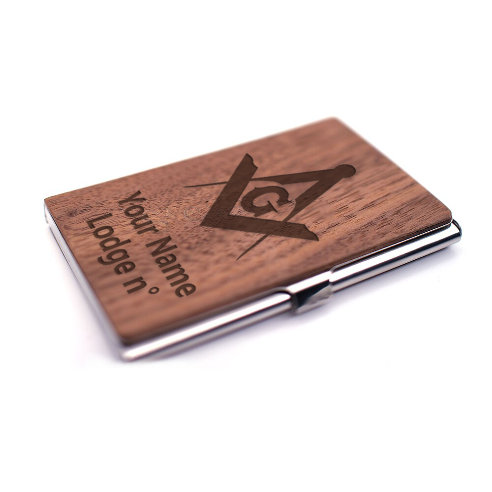 Master Mason Blue Lodge Card Holder - (RFID Protection) - Bricks Masons