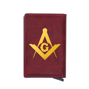 Master Mason Blue Lodge Wallet - Various Colors - Bricks Masons