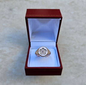 Masonic Ring - Forget Me Not 9K Rose Gold - Bricks Masons