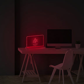 Council LED Sign - 3D Glowing light - Bricks Masons