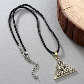 Eye Of Providence Necklace - Gold & Silver - Bricks Masons