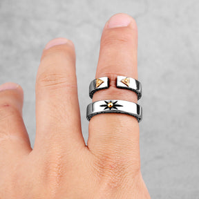 Eye Of Providence Ring - Stainless Steel - Bricks Masons