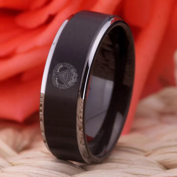 Grand Master Blue Lodge Ring - High Quality Tungsten - Bricks Masons