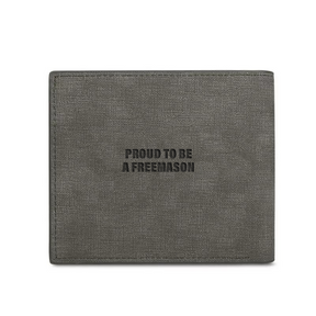 Grand Master Blue Lodge Wallet - Leather Various Colors - Bricks Masons