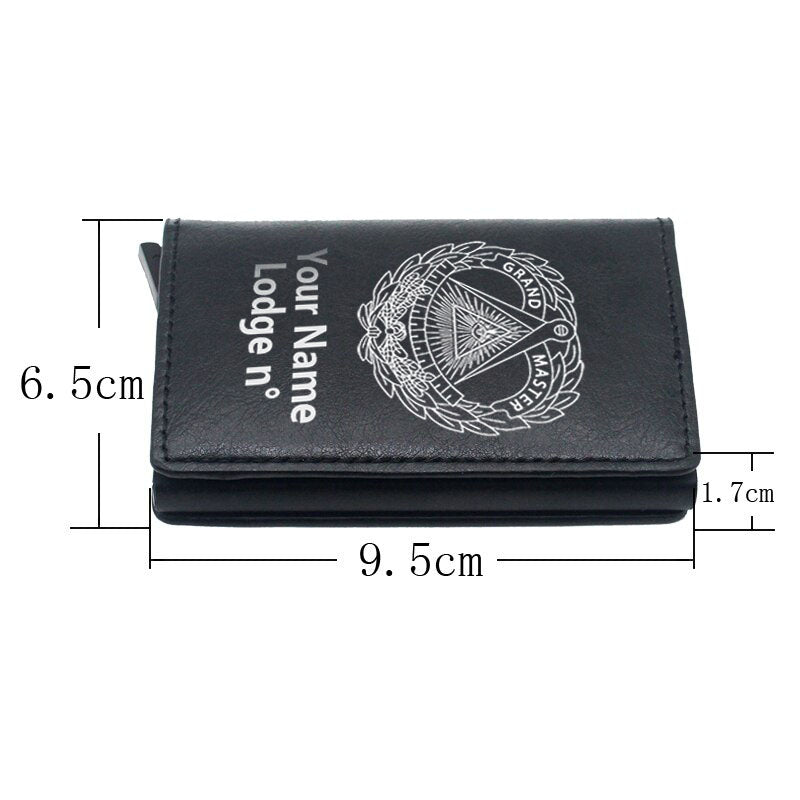 Grand Master Blue Lodge Wallet - Various Colors - Bricks Masons