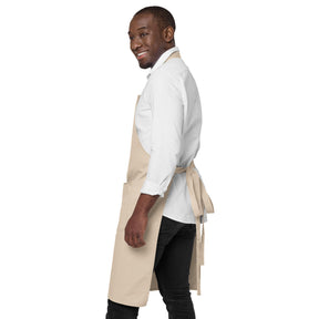 Master Mason Bllue Lodge Kitchen Apron - Fork Square and Compass G Embroidery - Bricks Masons