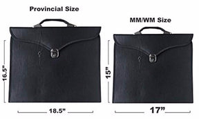 Master Mason Blue Lodge Apron Case - Multiple Colors & Sizes Leather Provincial - Bricks Masons