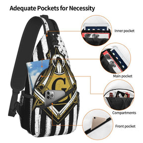 Master Mason Blue Lodge Backpack - Various Square and Compass G to Choose From - Bricks Masons