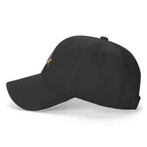Master Mason Blue Lodge Baseball Cap - Golden Square & Compass G Adjustable Baseball Cap [Multiple Colors] - Bricks Masons