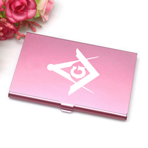 Master Mason Blue Lodge Business Card Holder - Various Colors - Bricks Masons