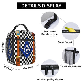 Master Mason Blue Lodge Lunch Bag - Thermal Insulated - Bricks Masons