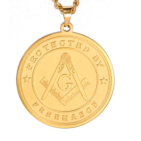 Master Mason Blue Lodge Necklace - Stainless Steel - Bricks Masons