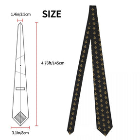 Master Mason Blue Lodge Necktie - Black & Gold - Bricks Masons