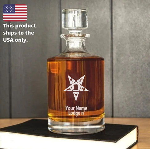 OES Decanter - 30 oz. - Bricks Masons