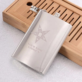 OES Flask - 1oz to 18oz - Bricks Masons