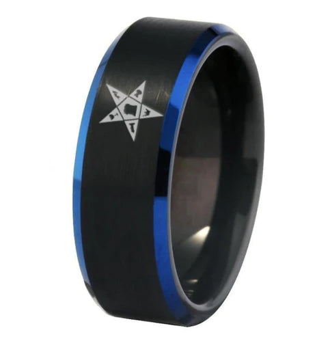 OES Ring - Black Stone Color - Bricks Masons